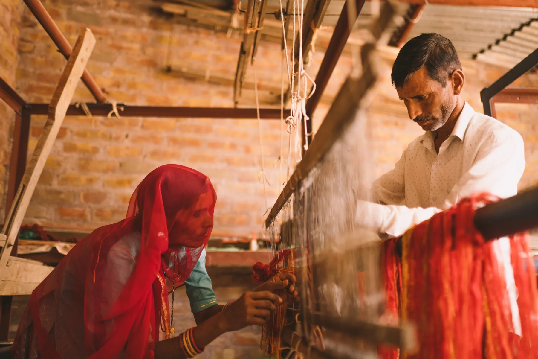 Weavers of Napasar, Choyal. Documentary photography by Harris George Stephen, frame 4